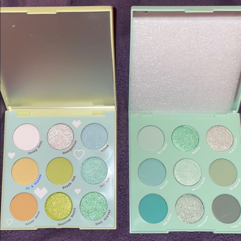 Colourpop Eyeshadow Mint to be and Aura & Out